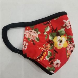 Pretty Floral Print Masks Stretchy Spandex Materia